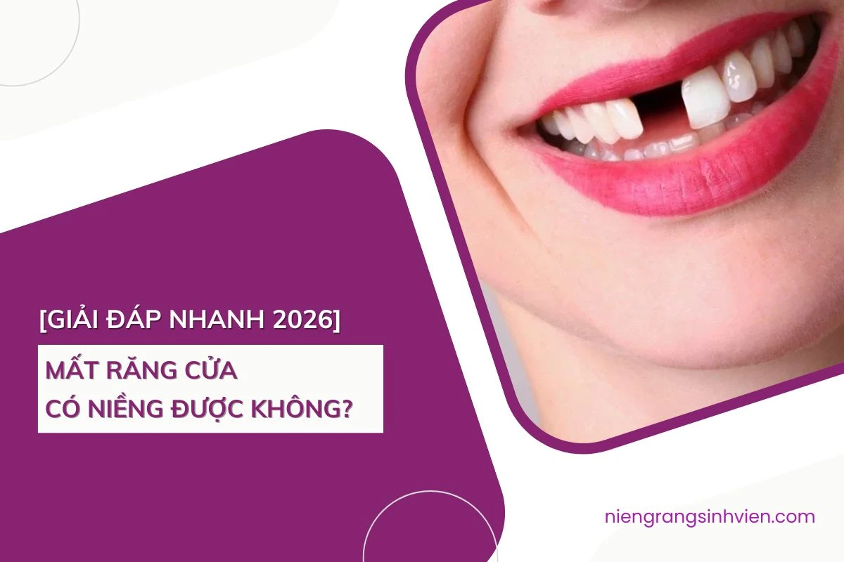 mất răng cửa có niềng được không